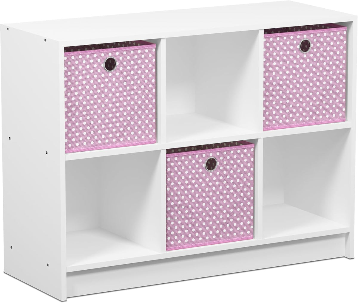 White Light Blue Bookcase Storage Shelves M5201