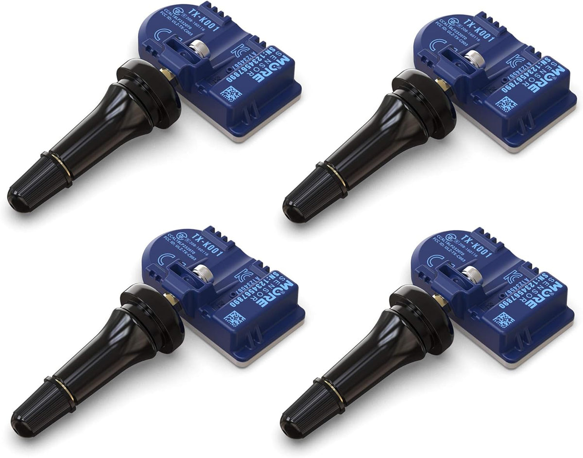 Compact 315MHz TPMS Tire Pressure Sensor 4-Pack with Rubber Valve Stem E692