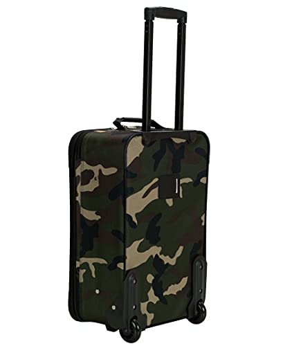 Black 4-Piece Softside Upright Luggage Set R27694