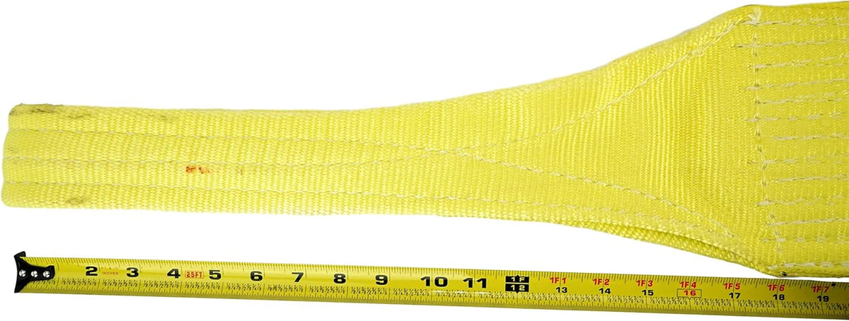 Nylon Lifting Slings, Eye & Eye, 4" x 8', 2 Ply, Pack of 2 D42632