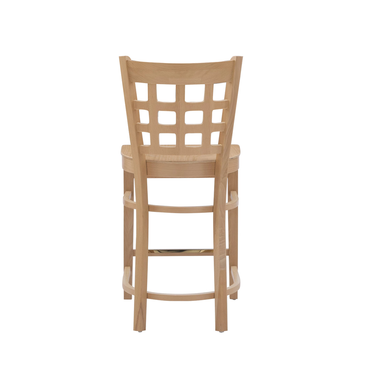 24" Indoor Wood Counter Stools, Set of 2, Natural L79143