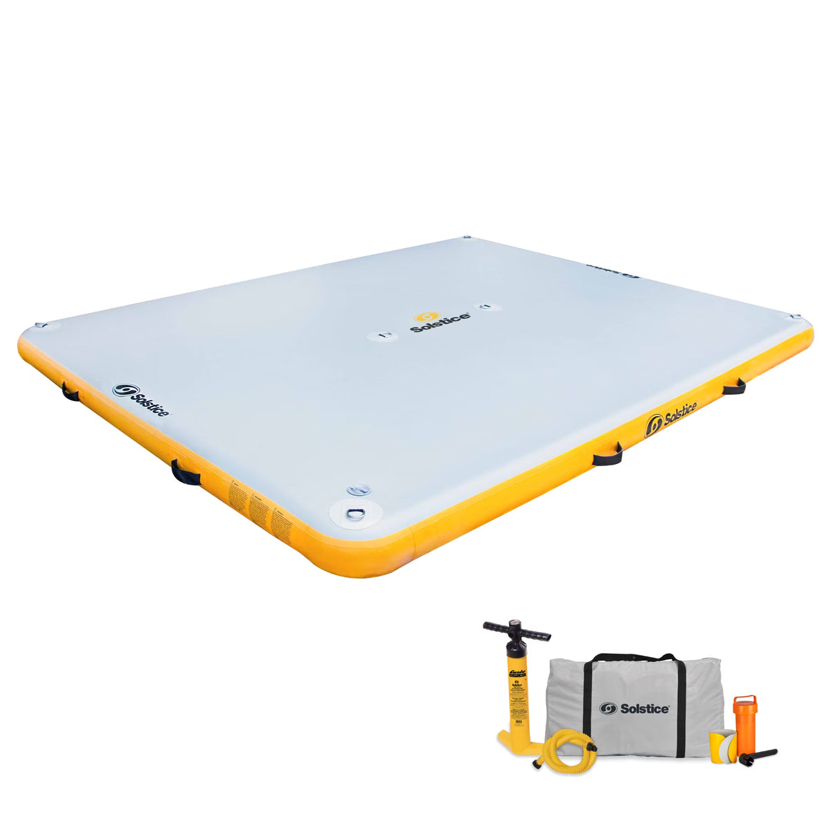 10’ X 10’ Inflatable Dock with Pump and Bag Y574609