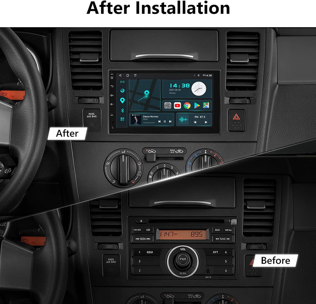 7 Inch Double Din Car Stereo Receiver with Bluetooth P58728