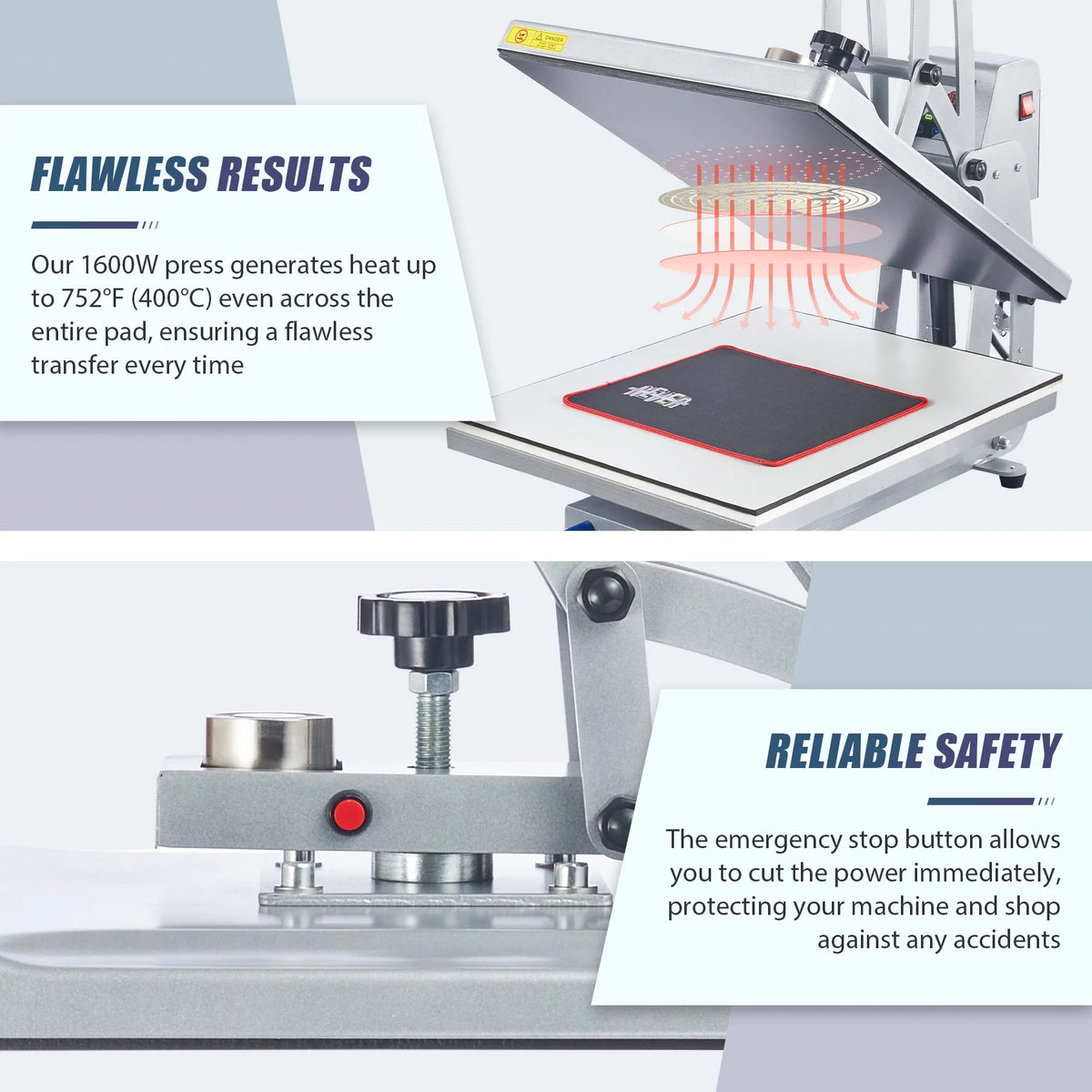 16x20 Auto Open Clamshell Heat Press Machine Q46875