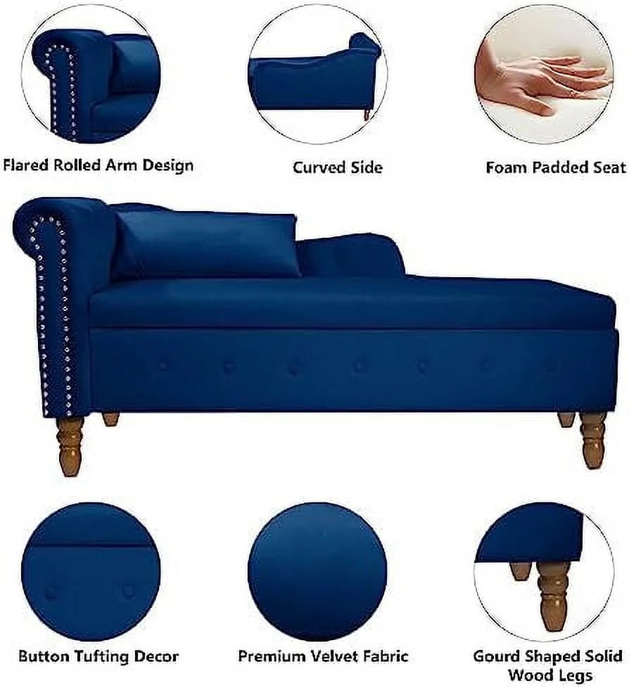 Pink Velvet Button Tufted Bench Z721943