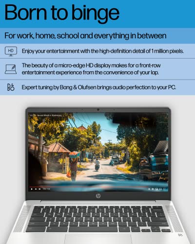 Mineral Silver 14" HD Display Chromebook Laptop R4356