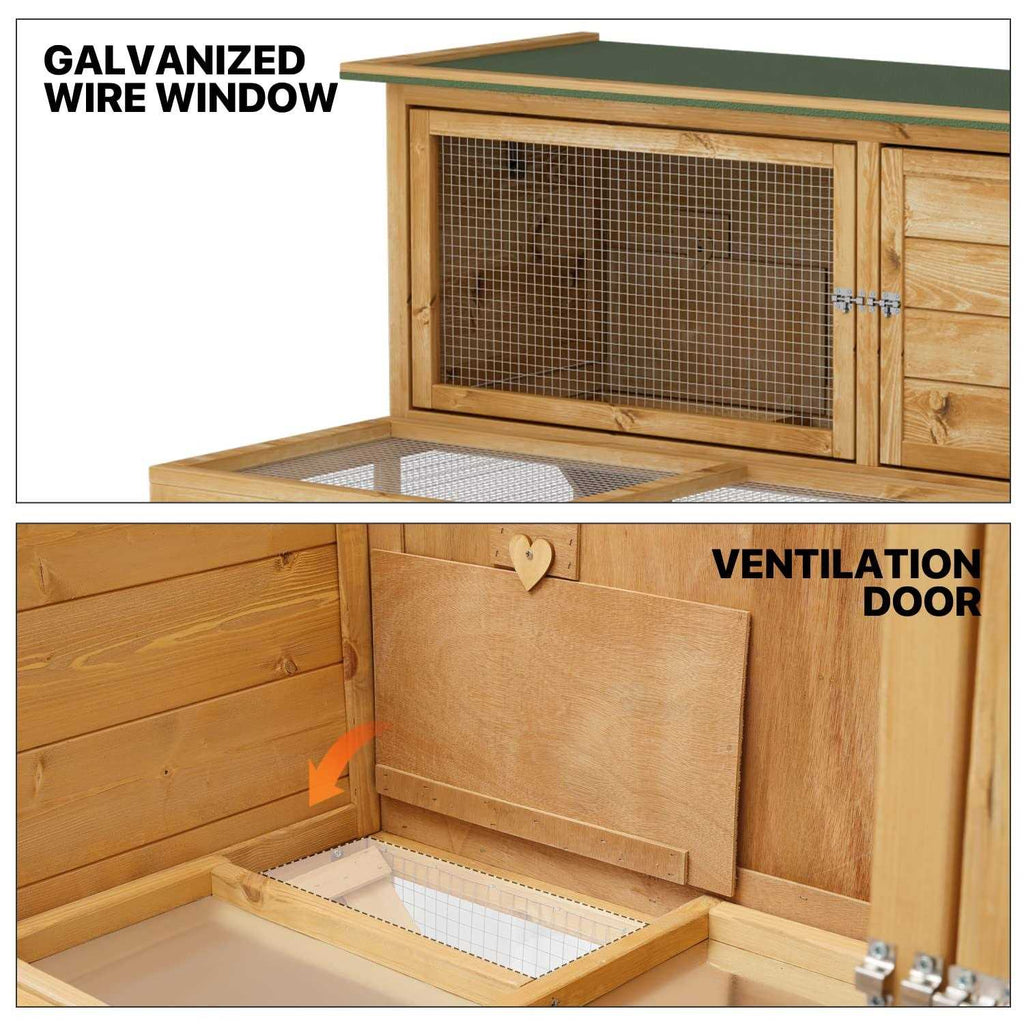 Outdoor Chicken Coop with 3 Access Areas Z1786