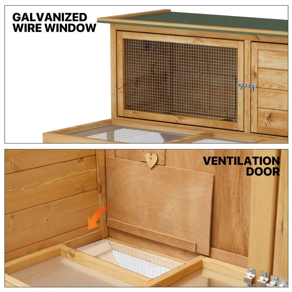 Outdoor Chicken Coop with 3 Access Areas Z1786