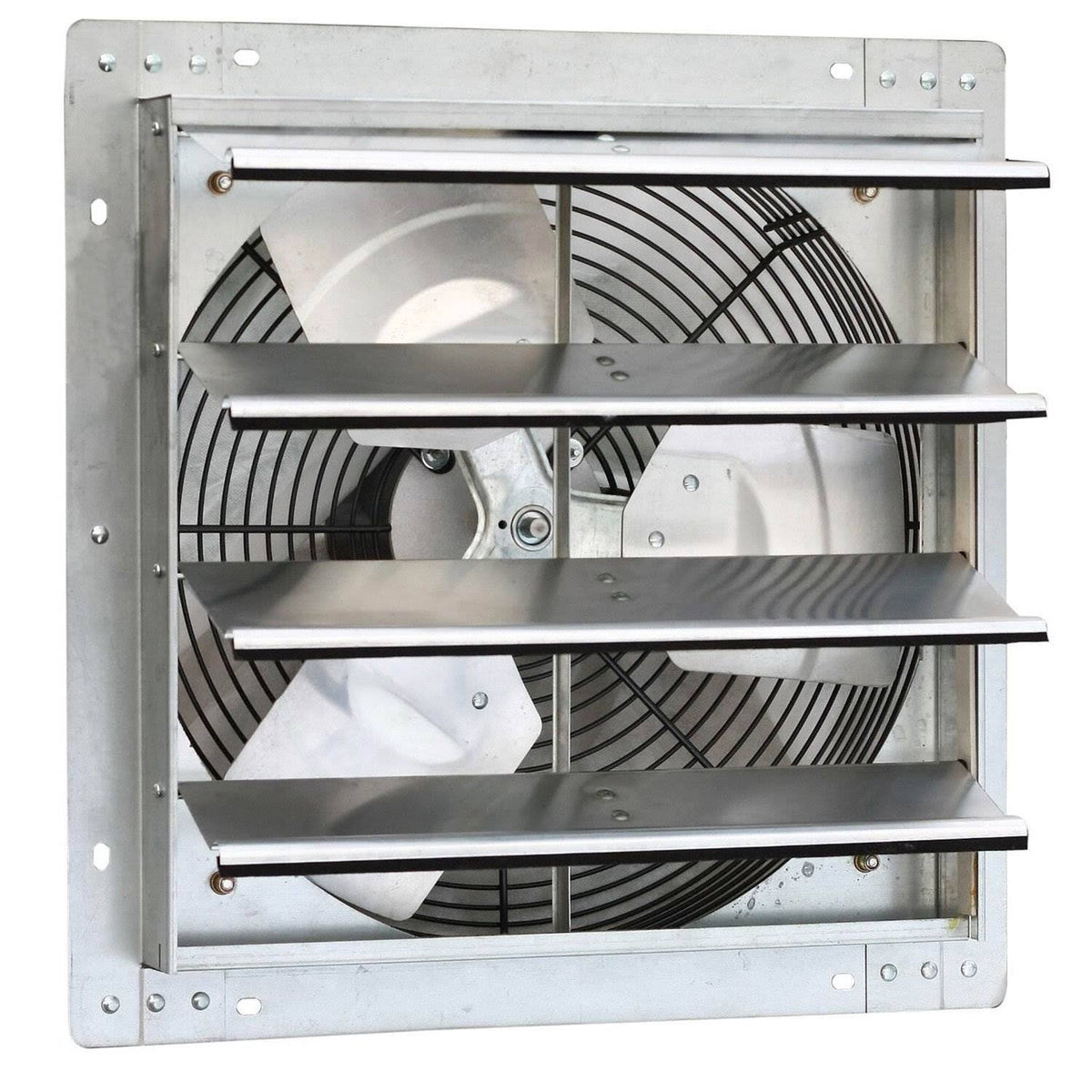 16 inch Wall Mounted Steel Shutter Exhaust Fan (2 Pack) V163