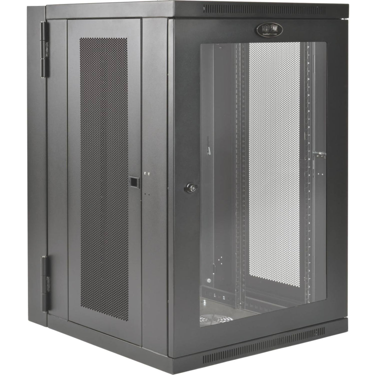 18U Wall Mount Rack Enclosure Server Cabinet with Acrylic Window J942