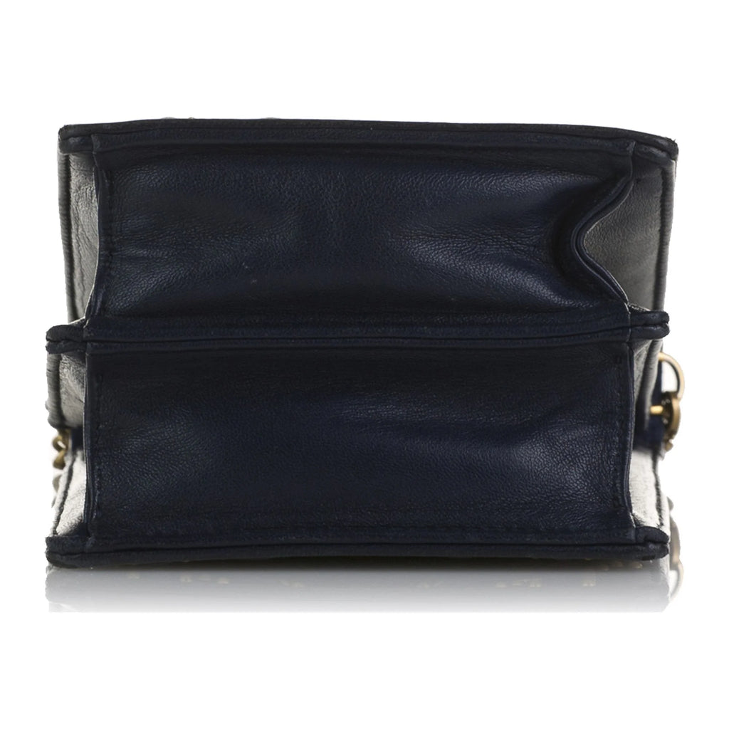 Blue Calf Leather Crossbody Bag E358384