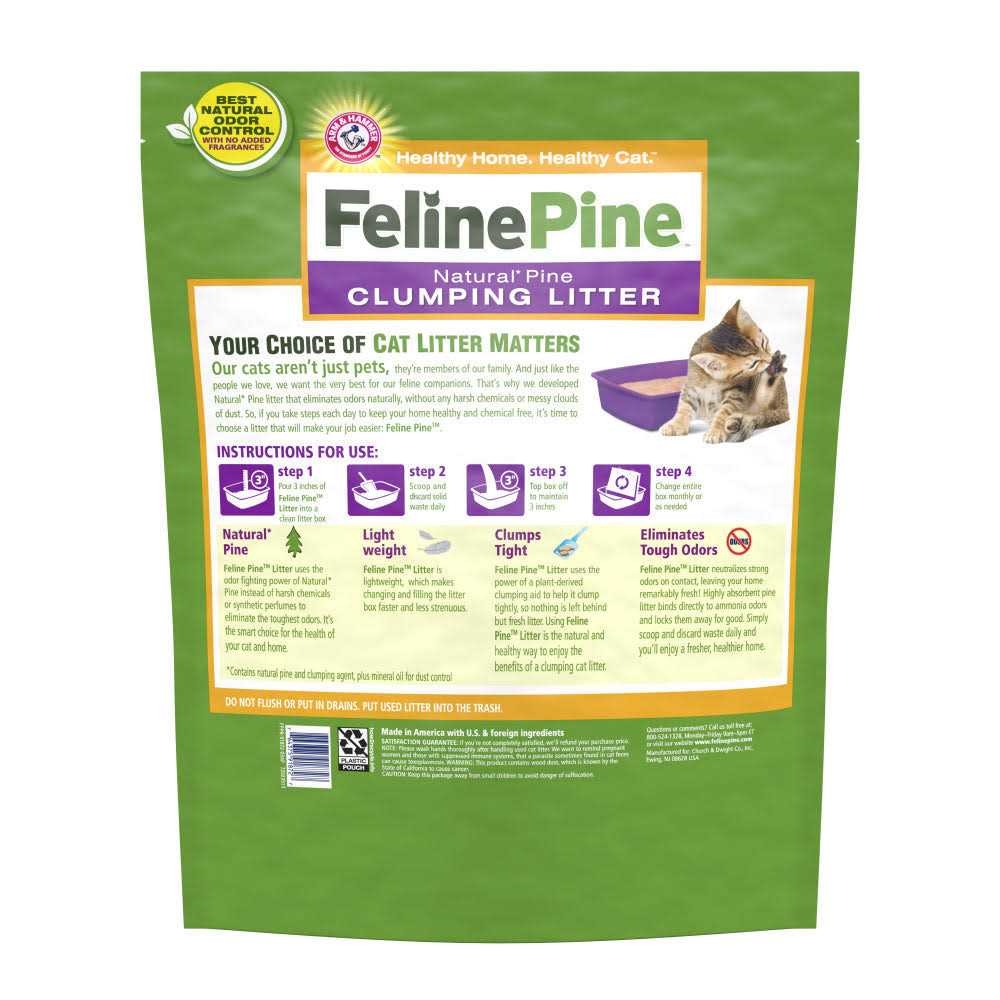 Feline Pine Clumping Cat Litter J51090