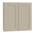 Cream Painted Shaker Plywood Wall Kitchen Cabinet Soft Close Doors 33 in. H2769