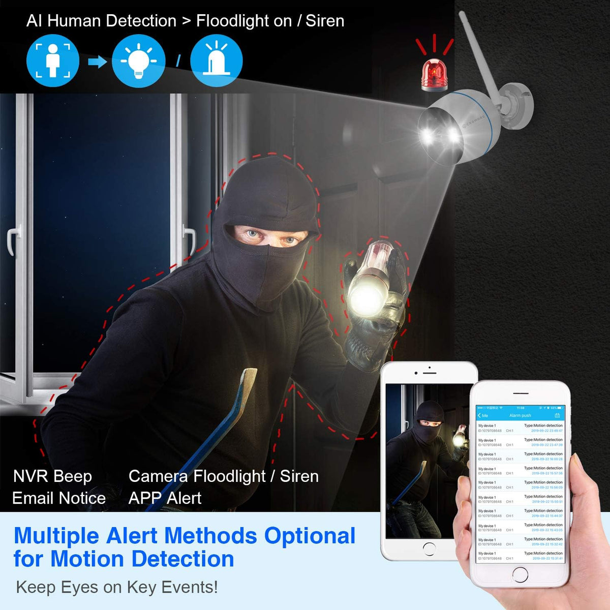 15.6 IPS Monitor 4PCS 3MP Camera Wireless Security Camera System with 2TB HDD I616088