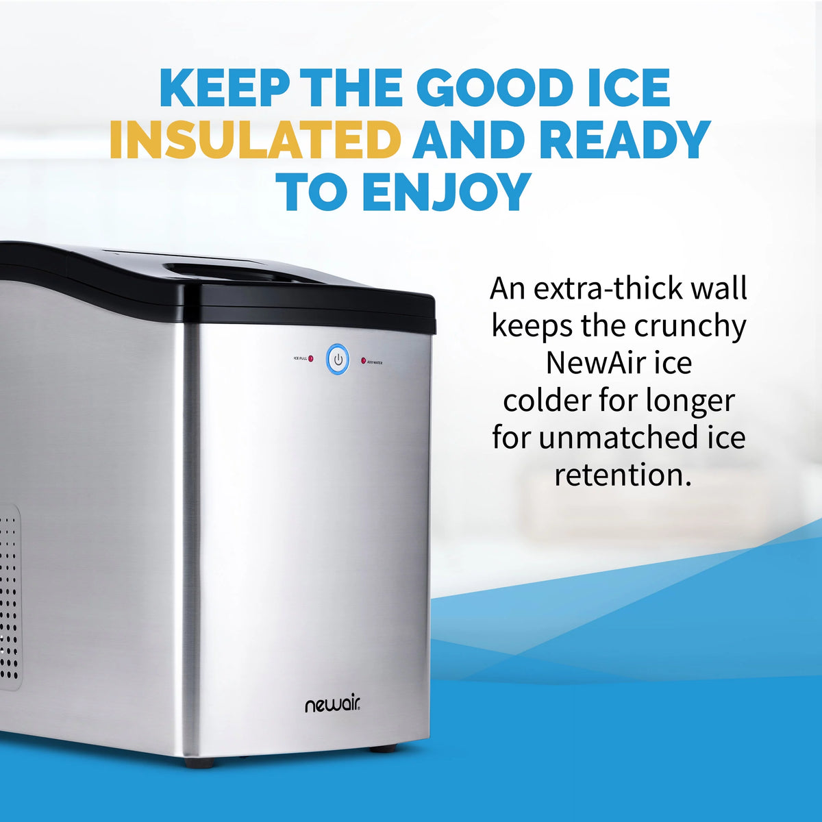 40 lb. Countertop Nugget Ice Maker in Stainless Steel A18282