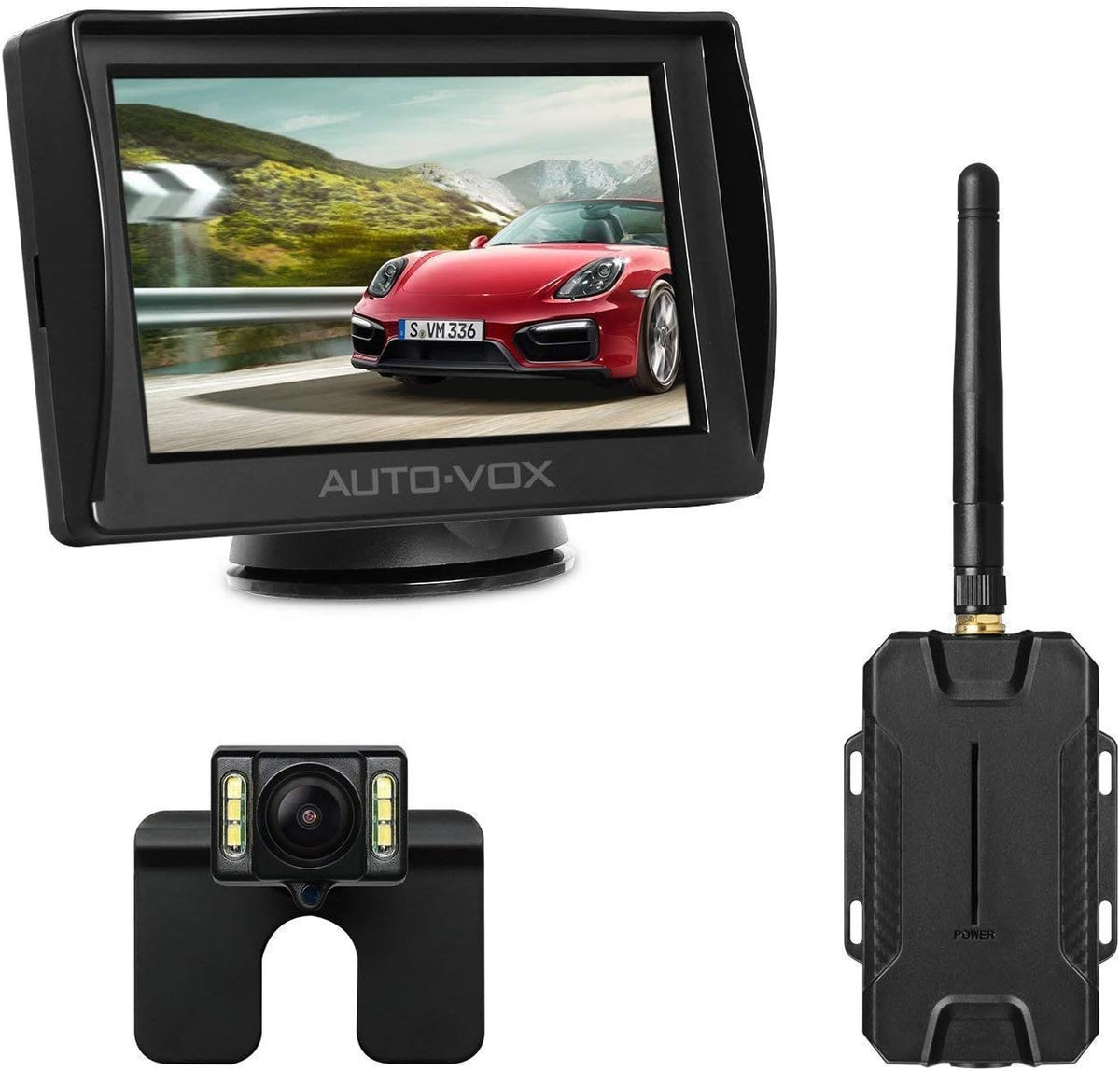 Wireless Backup Camera Kit with Night Vision HD Rear View Camera Pack of 2 R338839