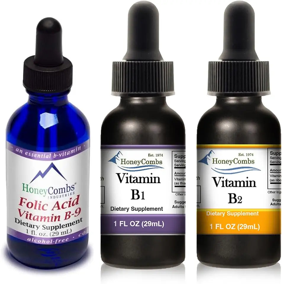 Vitamin B9 Folic Acid Drops + Vitamin B1 Thiamine Drops + Vitamin B2 Riboflavin Drops G9634