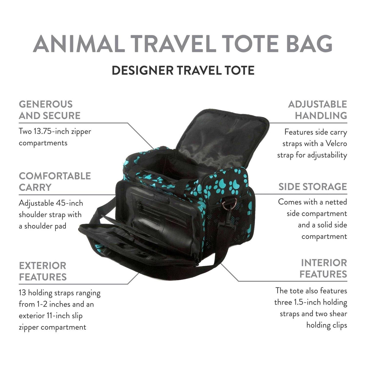 Travel Tote Bag with Zipper M443902