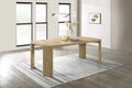 Oak Finish Wood Extendable Rectangular Dining Table A1174