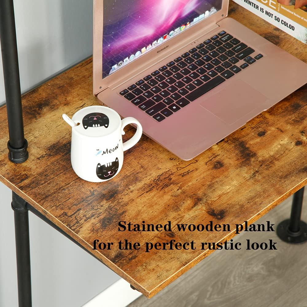 Wall Mount Desk with Shelves G93814