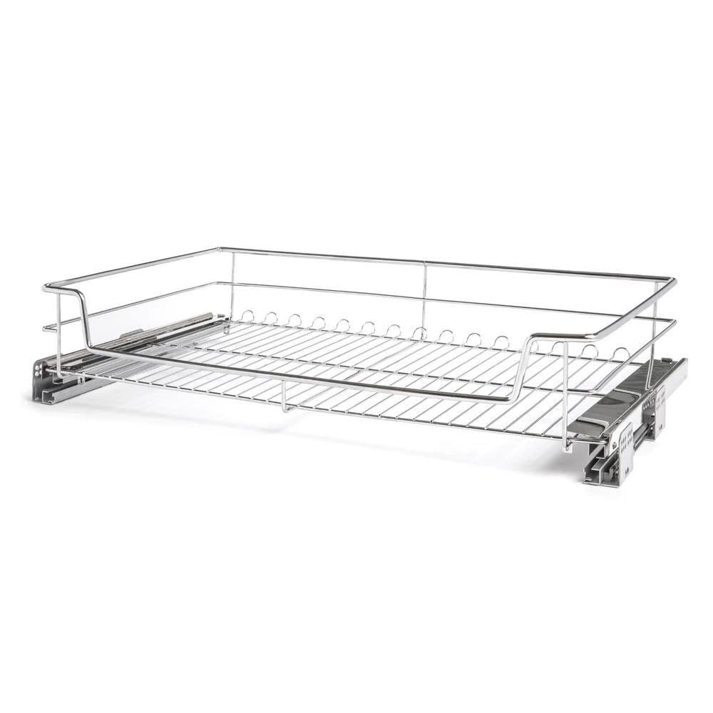 Chrome Steel Pull-Out Basket Organizer L420