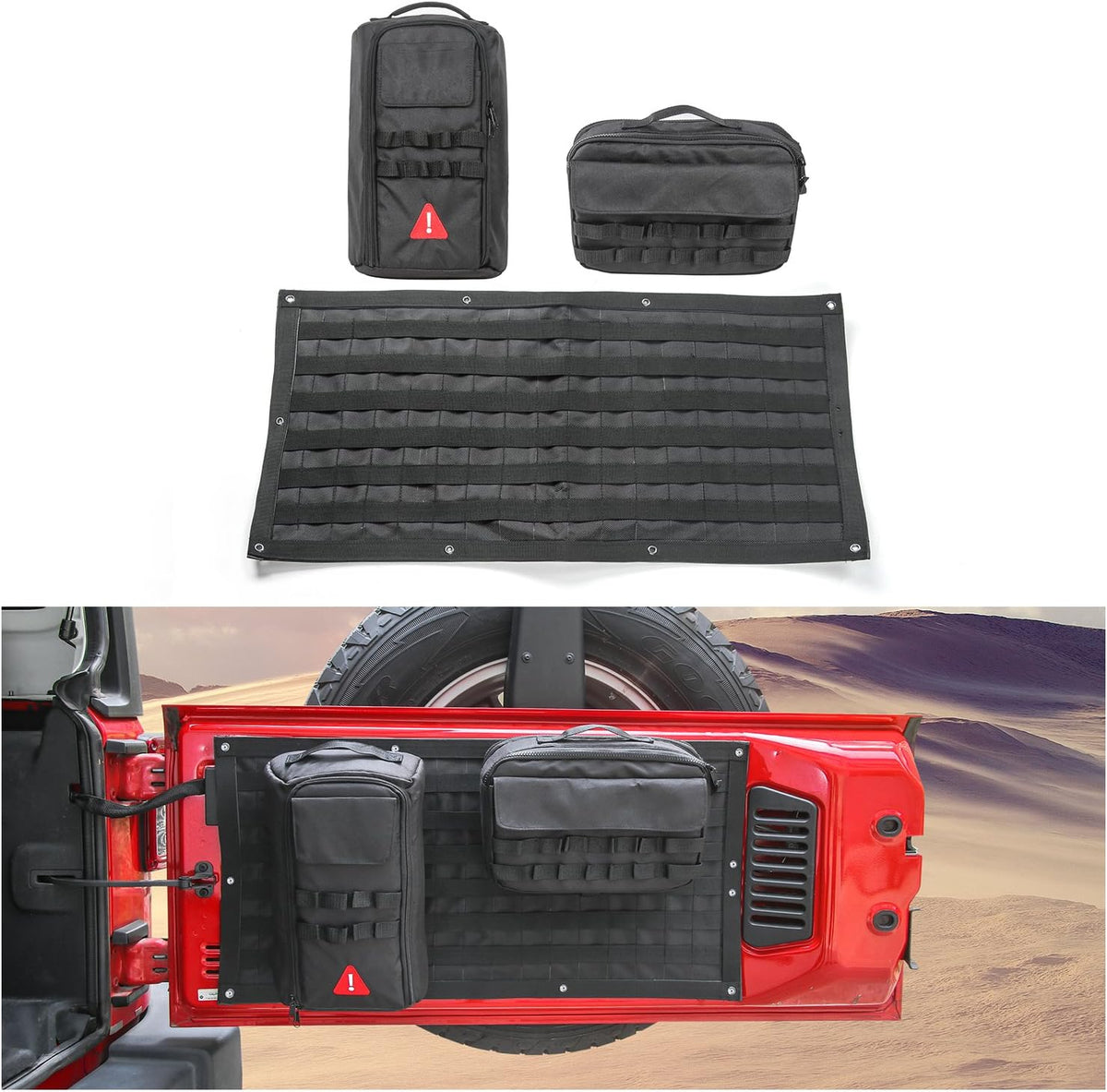 Canvas Tailgate Cargo Storage Bag & Tool Kit Organizer Pockets H254083