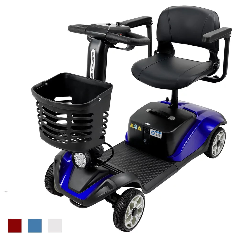 Blue 4 Wheel Mobility Scooter W7198