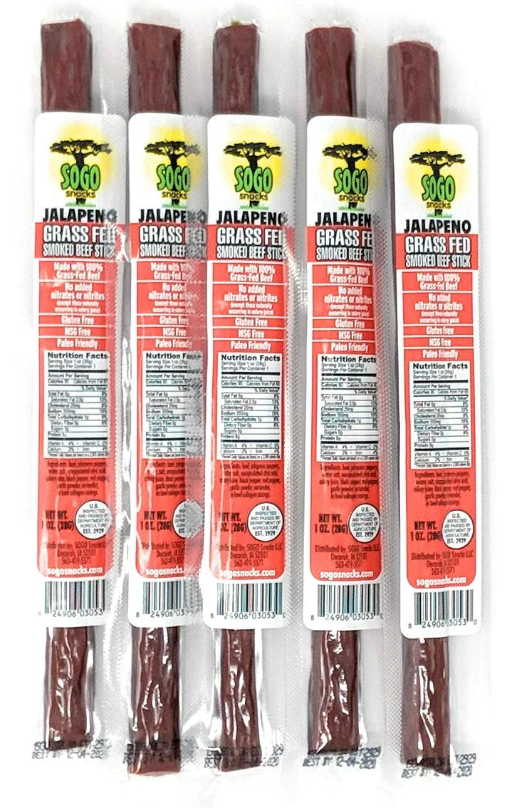 No Sugar 100% Grass-fed Non-GMO Beef Sticks 72 Count Q998