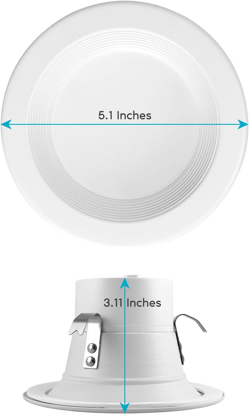 4 Inch LED Recessed Can Lights, 6 Pack Y437721