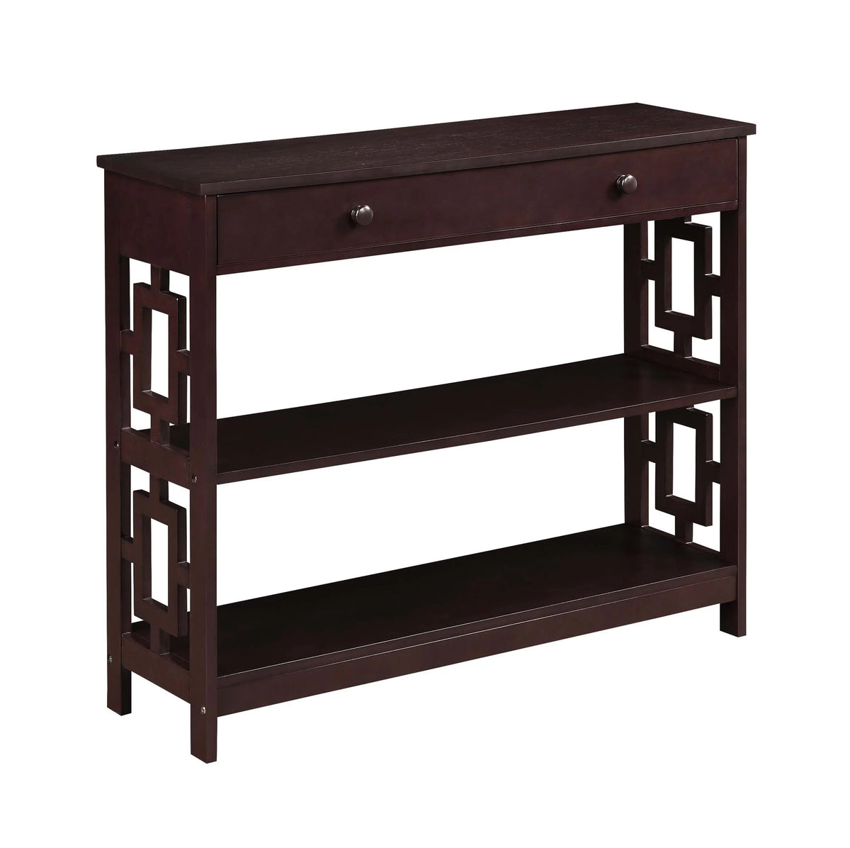 Espresso Console Table with Drawer P266