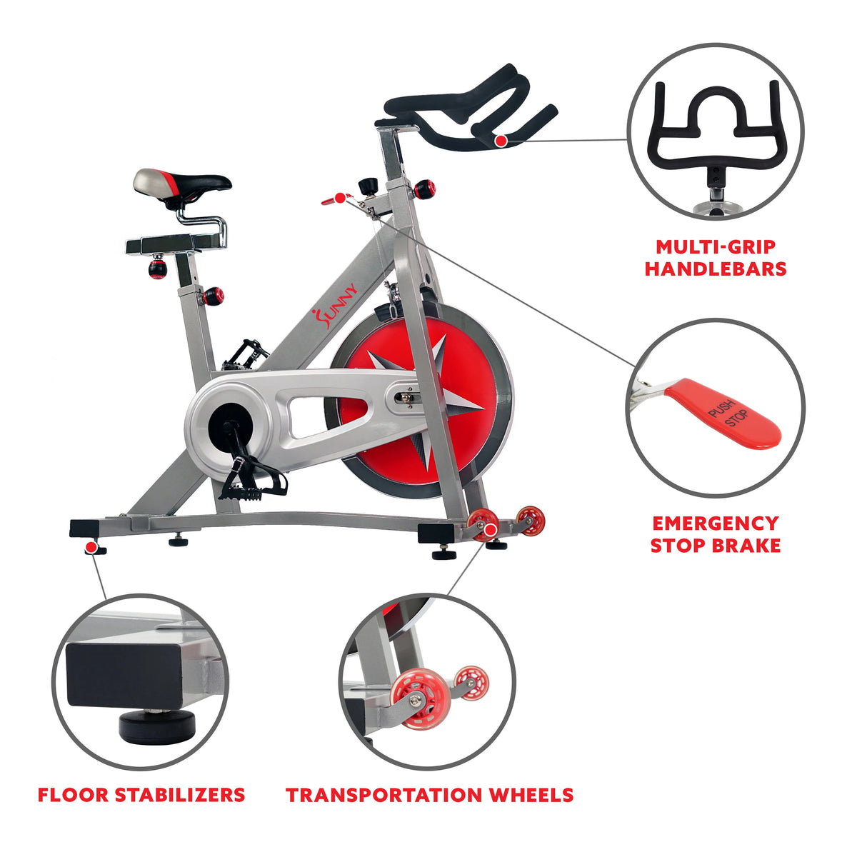 Stationary Indoor Cycling Exercise Bike W3480