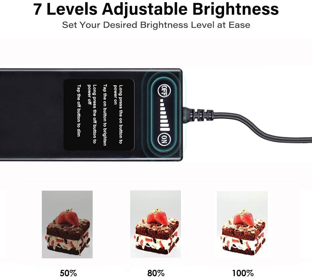 Portable Foldable 32 x 32 Inch Photo Studio Light Box with LED Lights and 3 Color Backdrops A978
