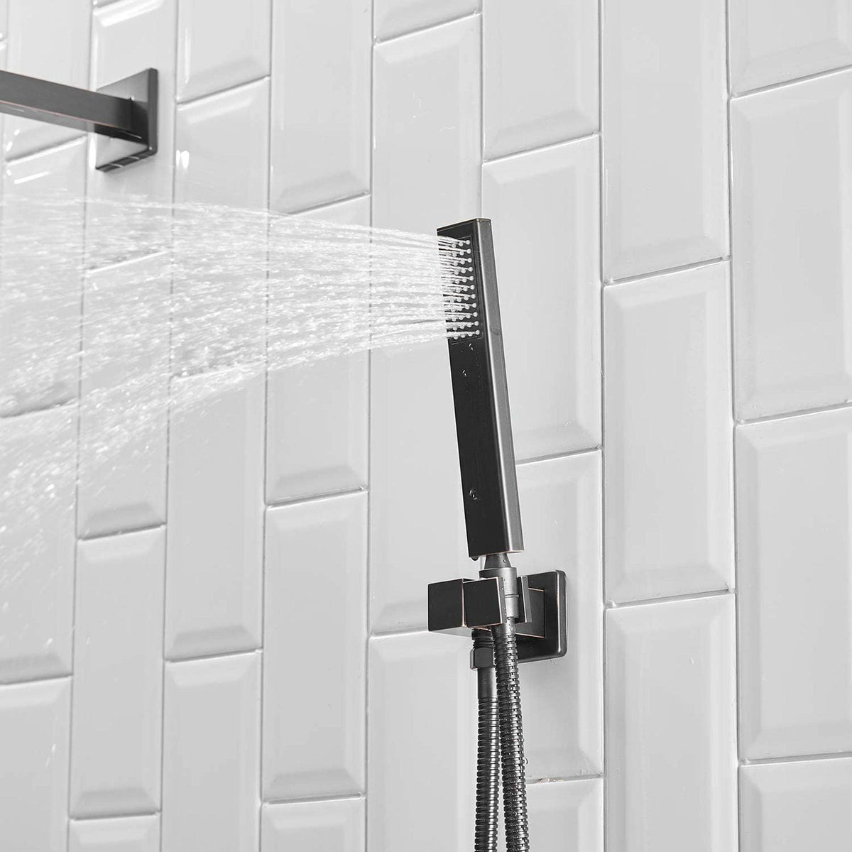Oil Rubbed Bronze Complete Shower System with Rough-In Valve N342
