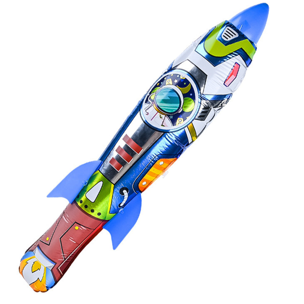 Children Ejection Rocket Outdoor Sport Shooting Game Inflatable Hand Throwing Rocket Launcher Boys Toys K469161