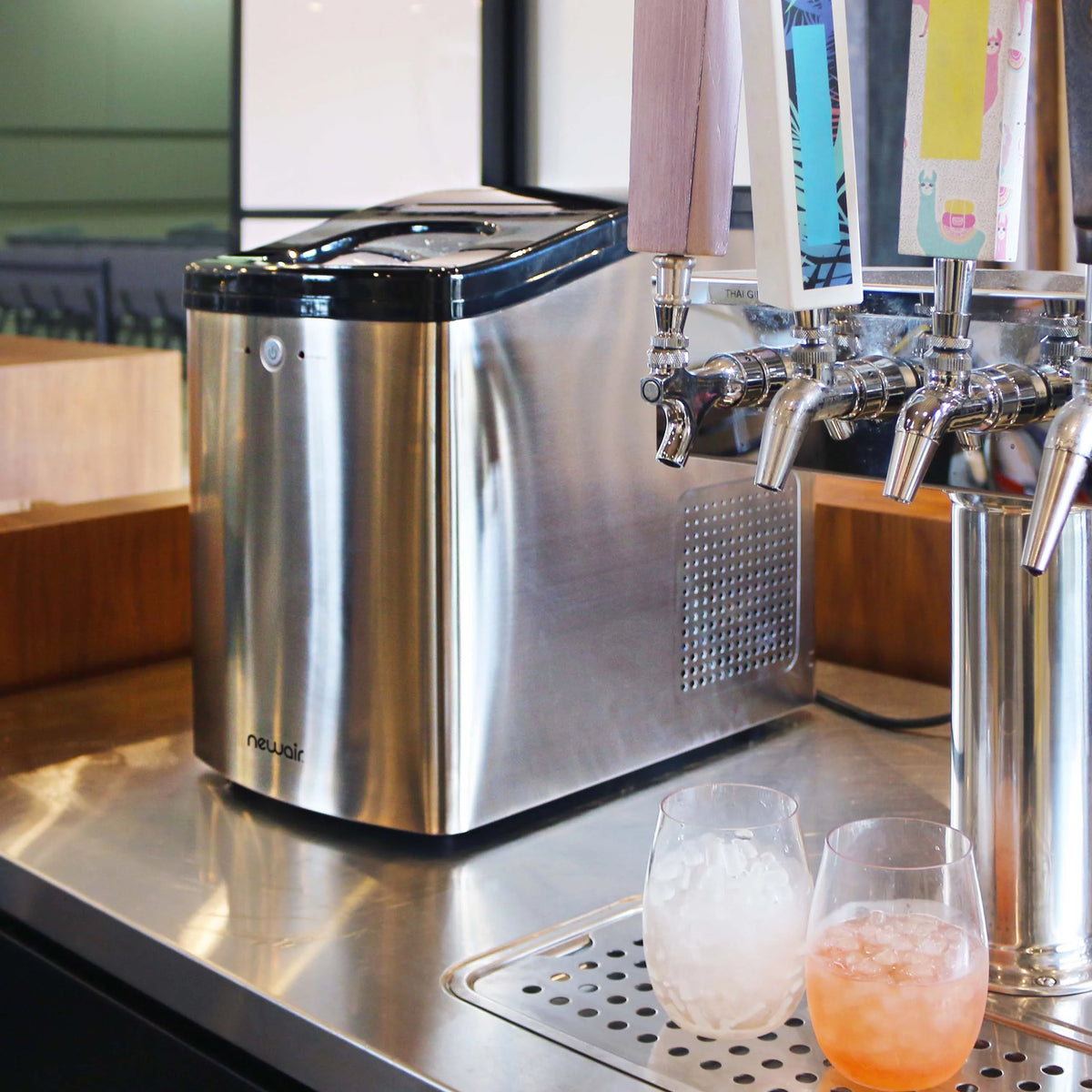 40 lb. Countertop Nugget Ice Maker in Stainless Steel A18282