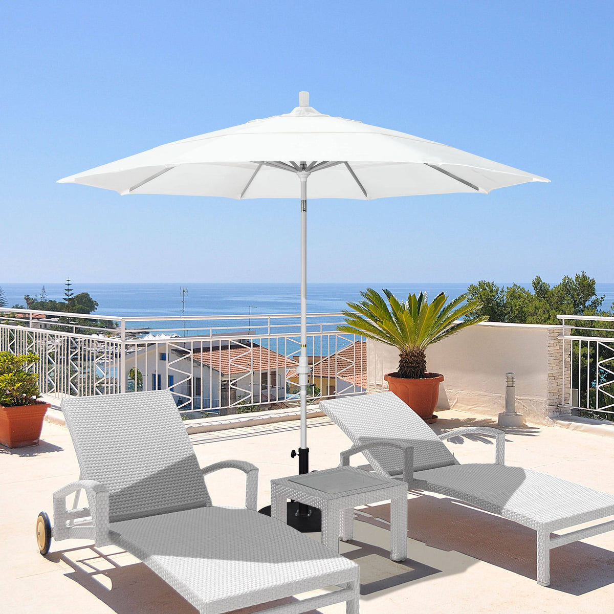 11 ft. Aluminum Market Umbrella W6885