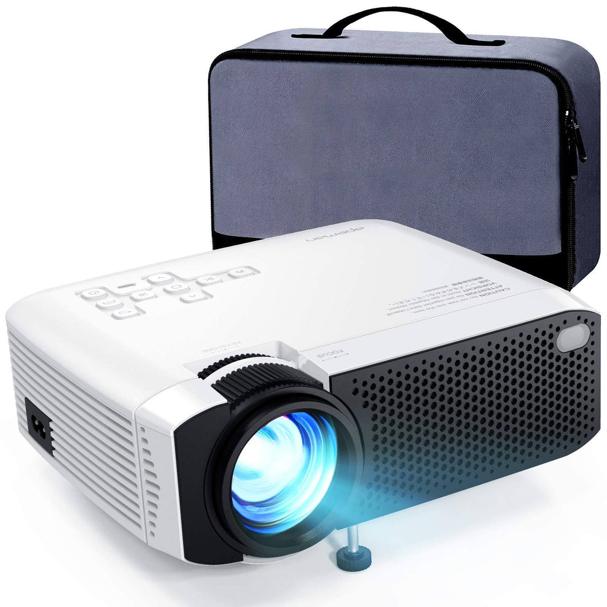 Mini Projector, 3800 Lux 1080p Supported, 45000 Hours LED Life U60394