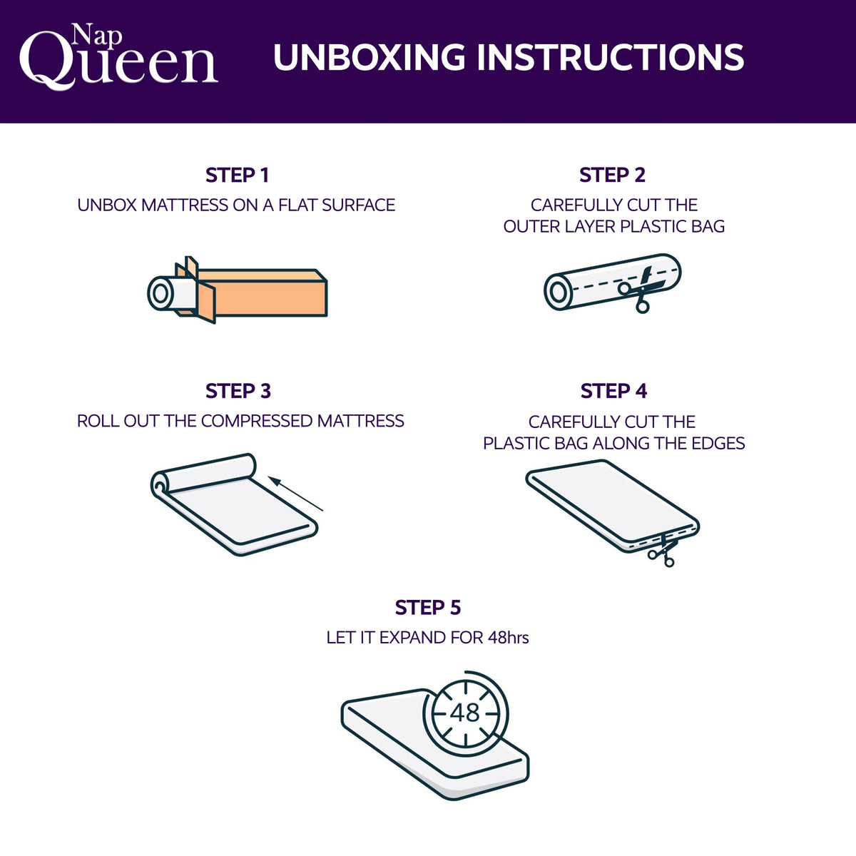 Charcoal Memory Foam Mattress King Q396
