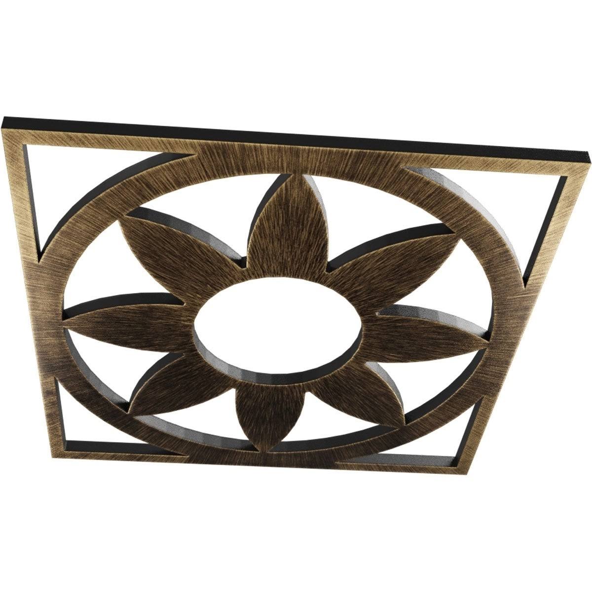 Gold PVC Pierced Ceiling Medallion P708