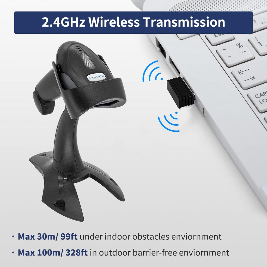 Wireless Barcode Scanner with Stand C965