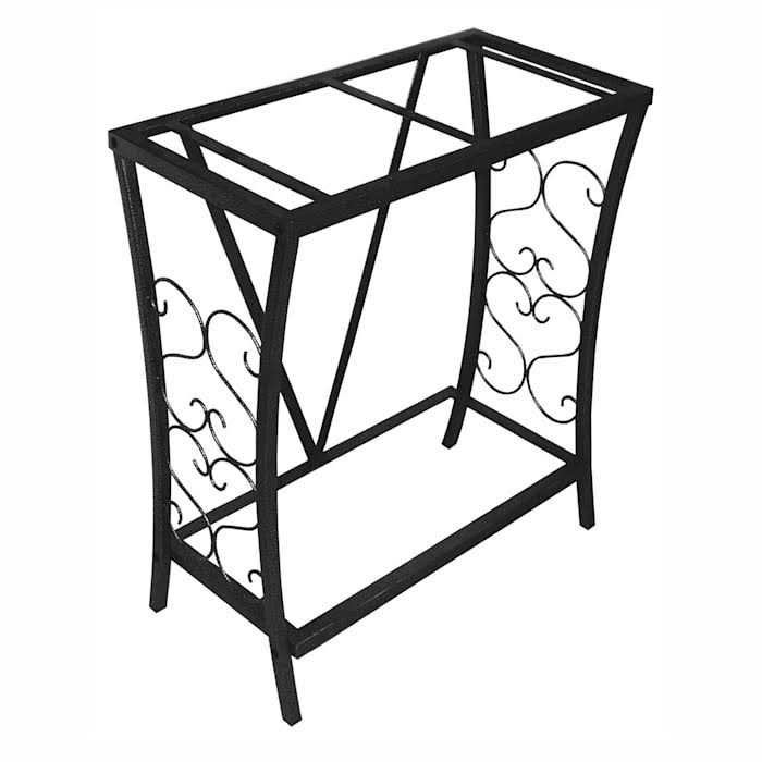 20 Gallon Scroll Aquarium Stand Black W47557