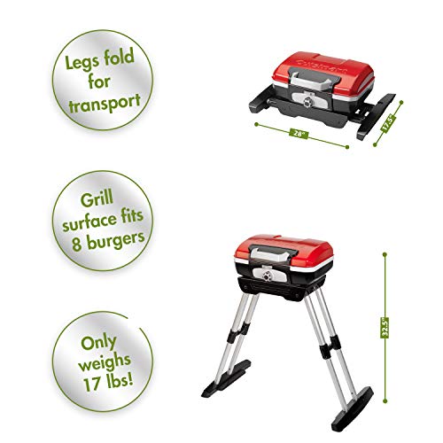 Portable Propane Gas Grill with 150 sq. in. Cooking Surface and Tote Cover F700796
