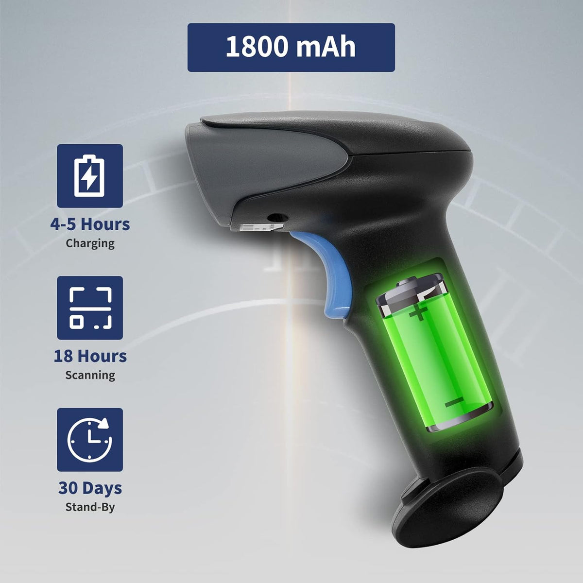 Wireless Barcode Scanner with Stand C965