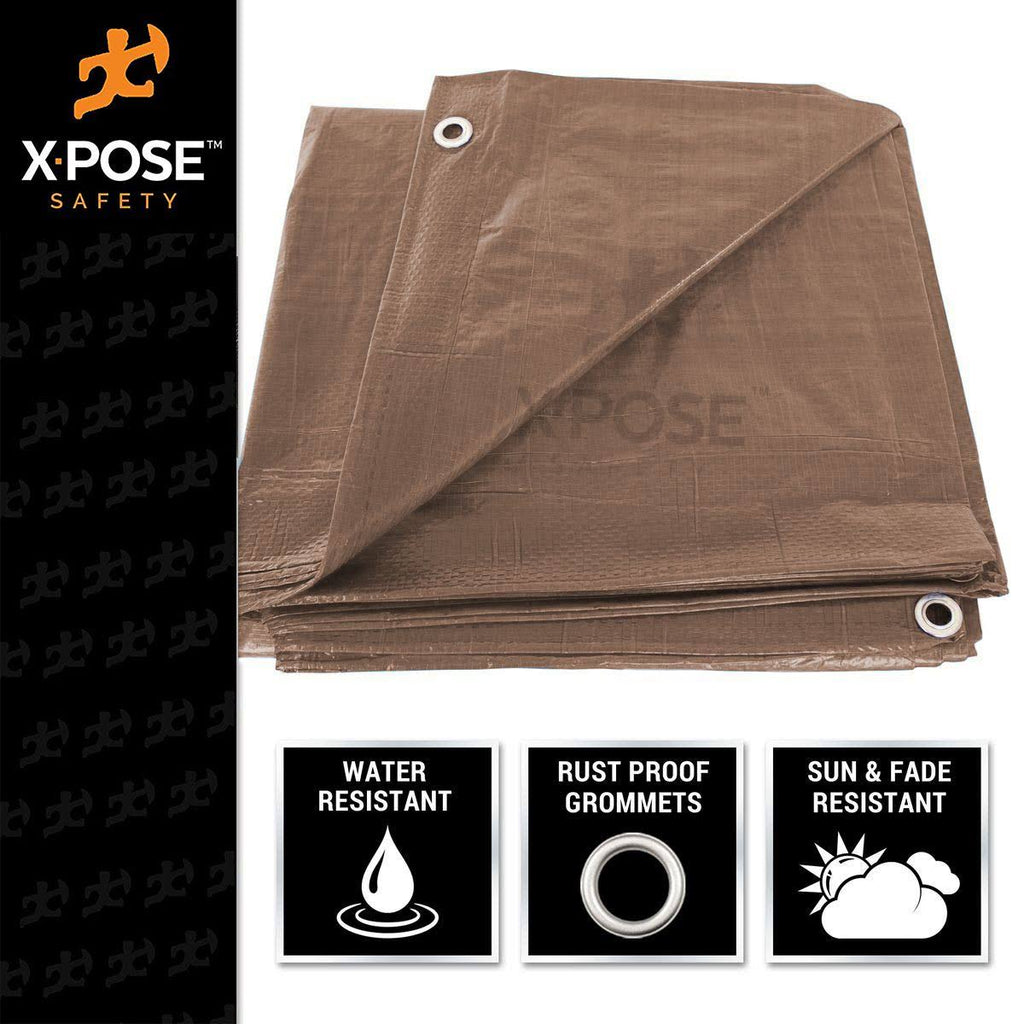 Brown Poly Tarps 20 x 30 Case of 4 O4590