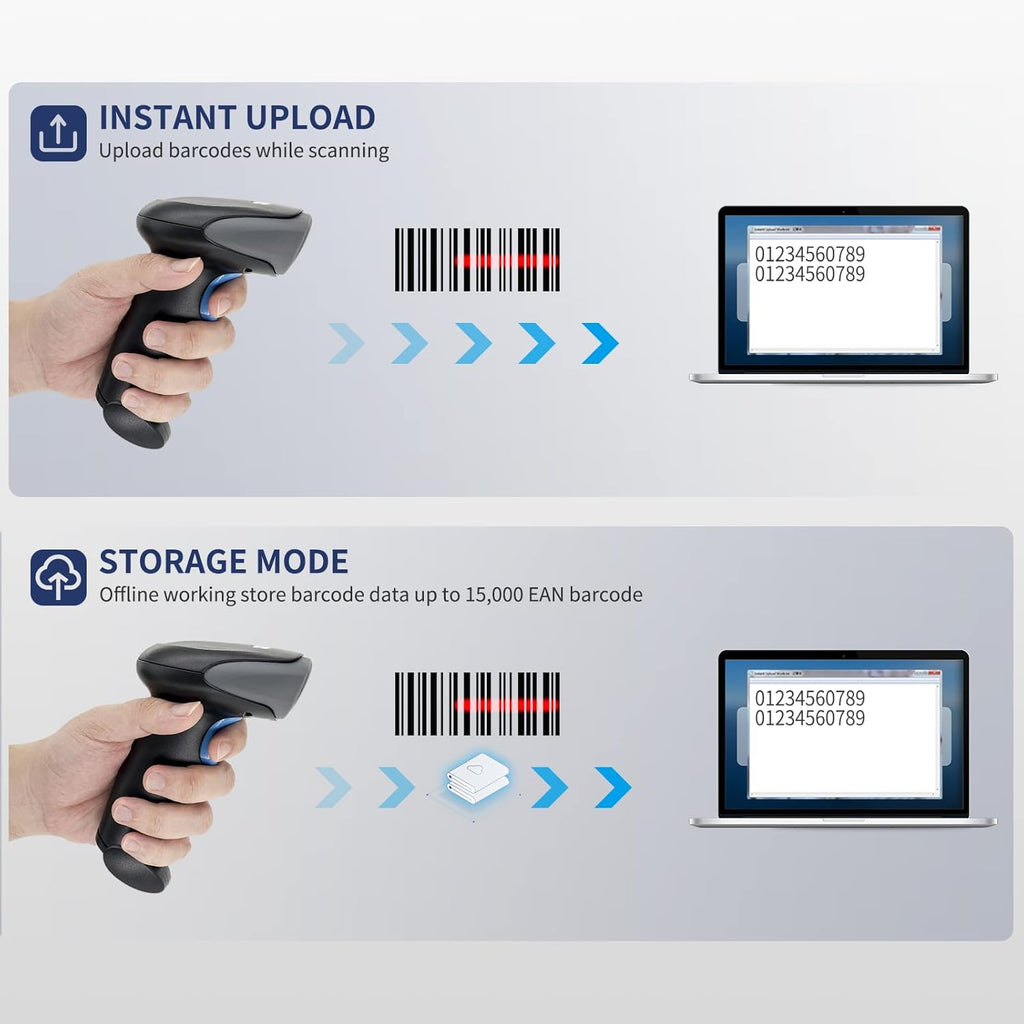 Wireless Barcode Scanner with Stand C965