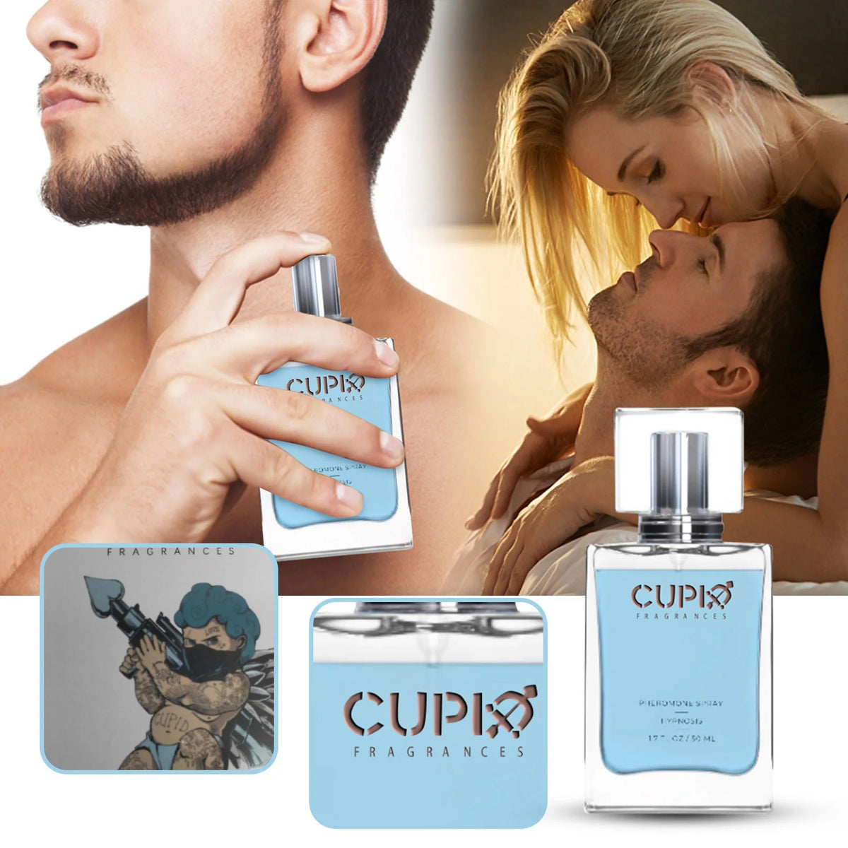 Cupid Charm Toilette for Men, 50ml/1.7 fl oz, 2PCS K113