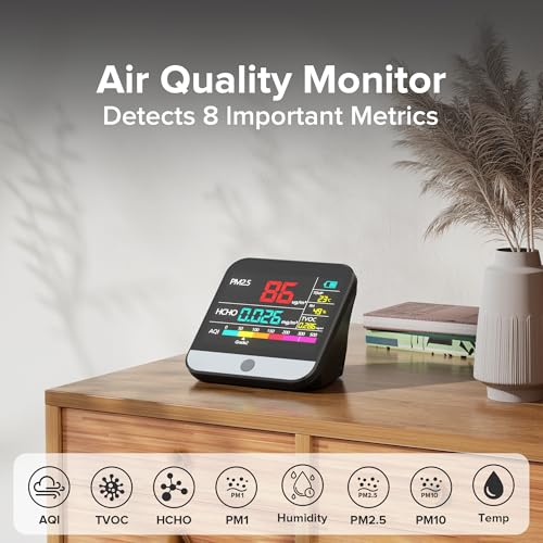 13 in 1 Air Quality Monitor with Beep Alarm T2300