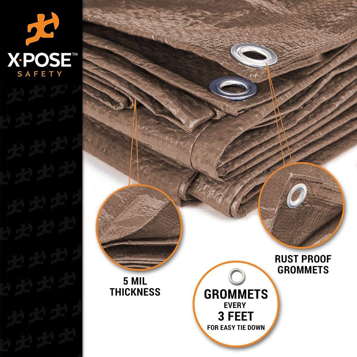 Brown Poly Tarps 20 x 30 Case of 4 O4590