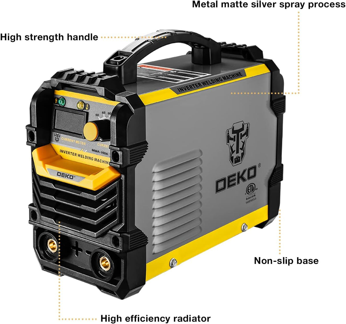 160A ARC Welder with Electrode Holder, Work Clamp and Brush O521