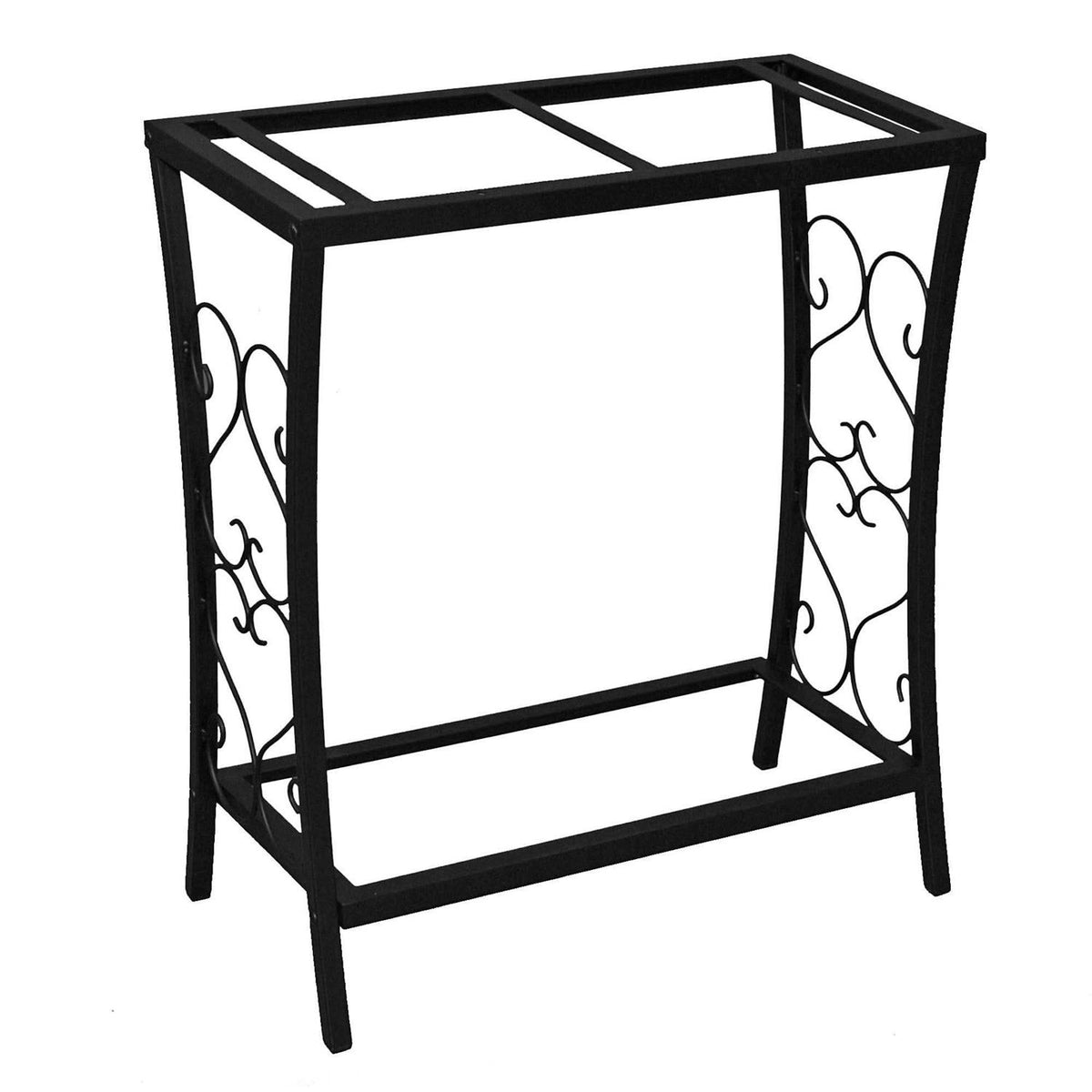 20 Gallon Scroll Aquarium Stand Black W47557